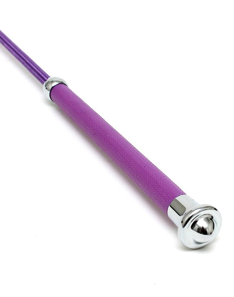 Rimba - Frusta da equitazione con linguetta - 65 cm - Viola - Erotiekvoordeel.nl