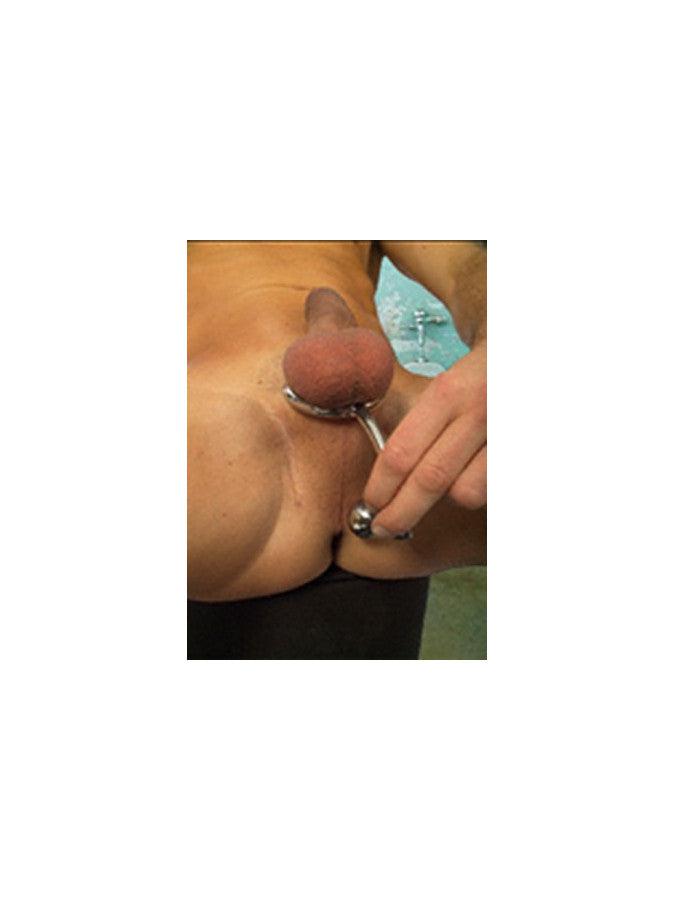 Rimba - Anneau pénien en acier inoxydable avec plug anal - Serrure anale - Erotiekvoordeel.nl