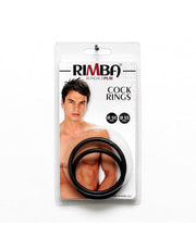 Rimba - Set di anelli fallici in gomma Ø 50 mm e 55 mm-Erotiekvoordeel.nl