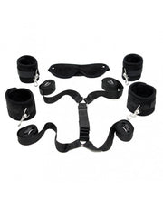 Rimba - Soft Bondage - Bed Bondage Boeienset - Zwart-Erotiekvoordeel.nl