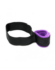 Rimba - Set di manette per polsi e cosce Soft Bondage - Nero/Viola - Erotiekvoordeel.nl