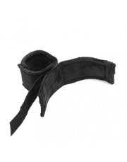 Rimba - Soft Bondage Set Handcuffs and Blindfold - Black-Erotiekvoordeel.nl