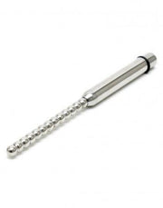 Rimba - Vibrating ribbed dilator/sound/urethral plug, stainless steel - Erotiekvoordeel.nl