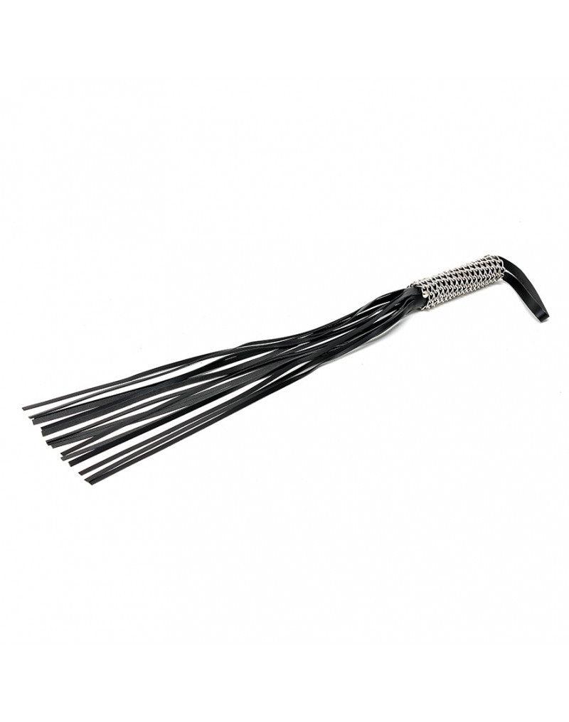 Rimba - Whip - Flogger - 16 Leather Strands and Handle with Chains - Erotiekvoordeel.nl