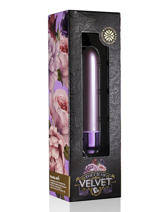 Rocks-off - Touch of Velvet - Bullet Vibrator - Soft Lilac-Erotiekvoordeel.nl