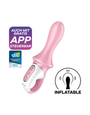 Satisfyer - Air Pump Booty 5+ - Vibratore anale gonfiabile - Con controllo tramite app - Rosa-Erotiekvoordeel.nl