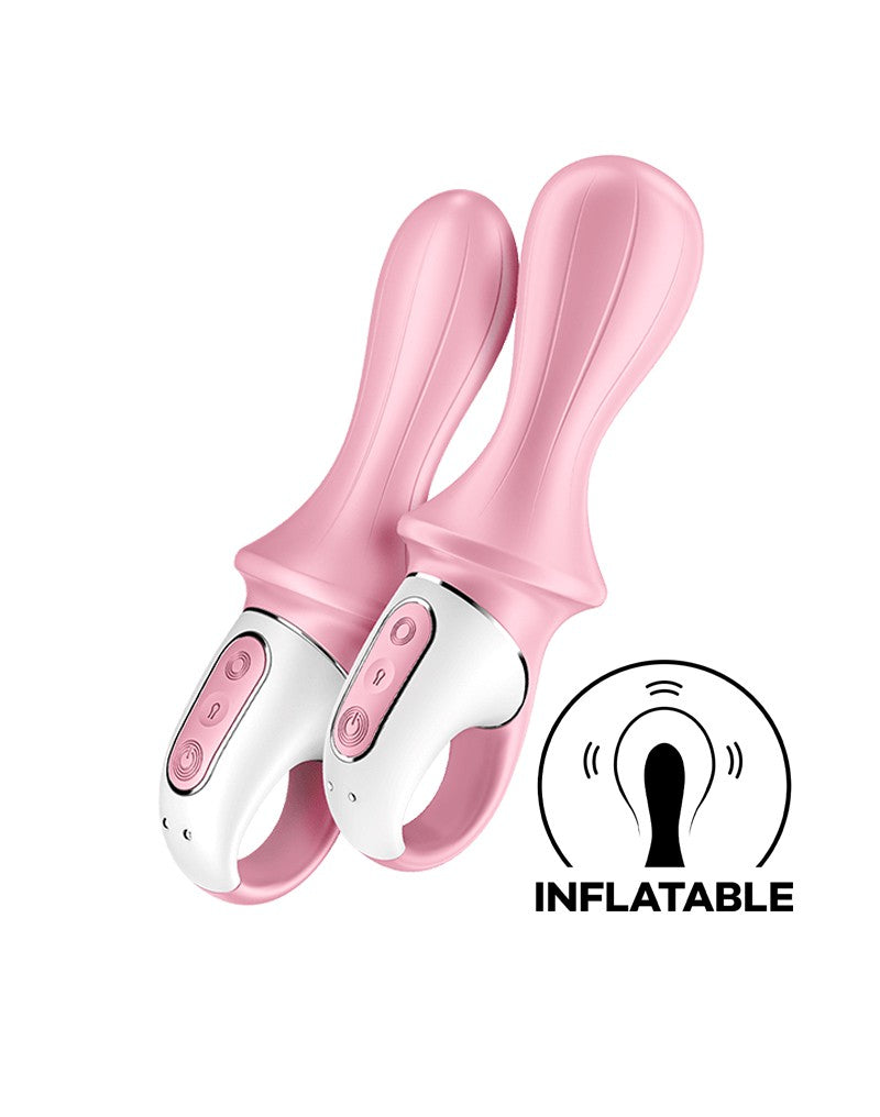 Satisfyer - Air Pump Booty 5+ - Vibratore anale gonfiabile - Con controllo tramite app - Rosa-Erotiekvoordeel.nl