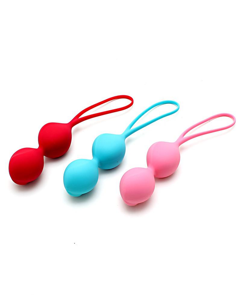 Satisfyer - Bekkenbodem Trainer Kegel Balls Set Van 3 - Rood - Roze - Blauw - gevorderd-Erotiekvoordeel.nl