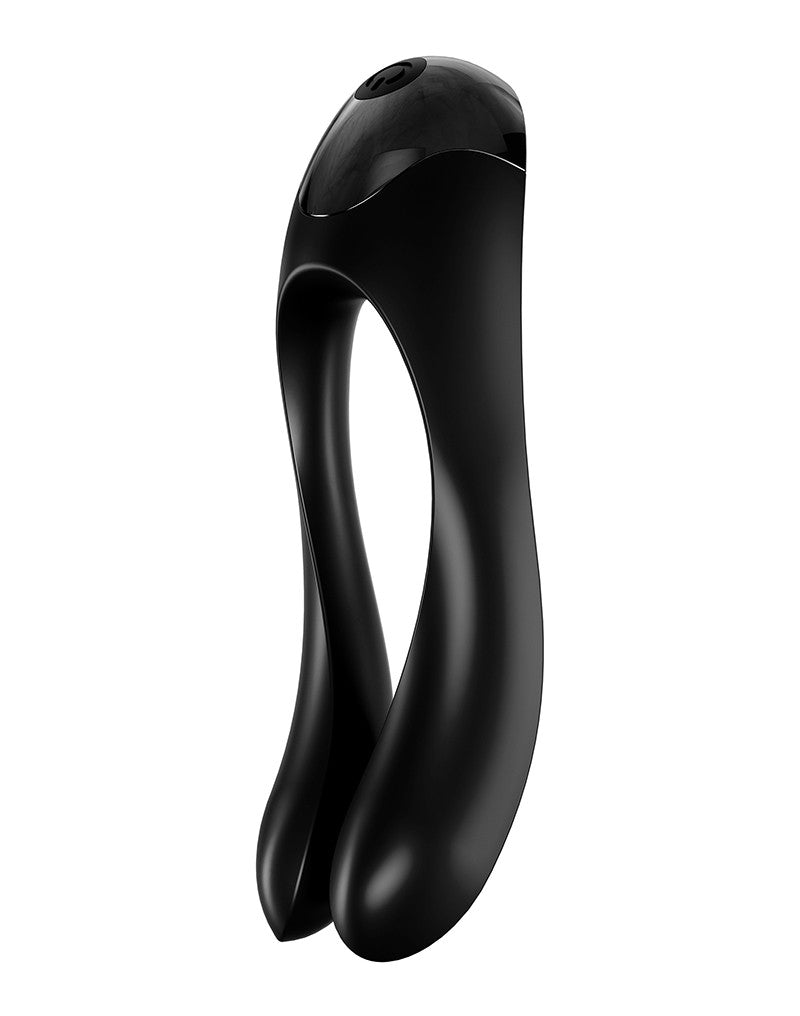 Satisfyer - Candy Cane Vinger Vibrator - Zwart-Erotiekvoordeel.nl