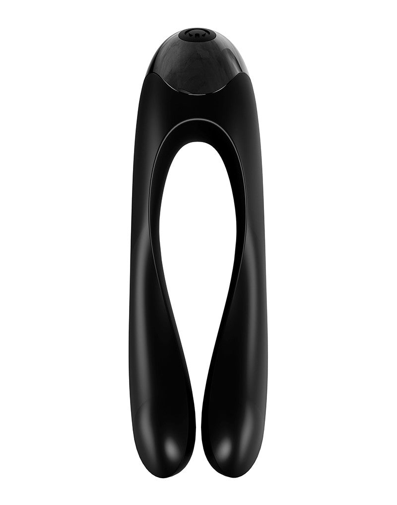 Satisfyer - Candy Cane Vinger Vibrator - Zwart-Erotiekvoordeel.nl