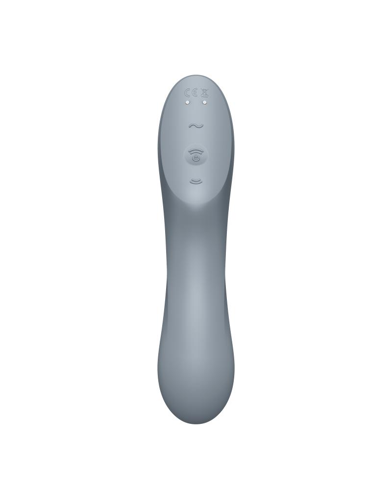 Satisfyer - Curve - Trinity 3-in-1 Vibrator - Grijs-Erotiekvoordeel.nl