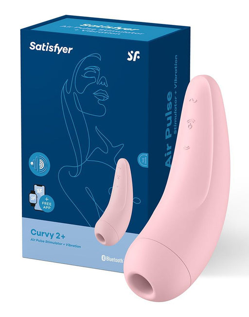 Satisfyer - Curvy 2+ Pink - App Connect Clitoris Vibrator-Erotiekvoordeel.nl