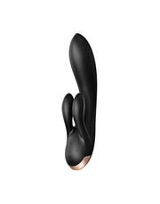 Satisfyer - Double Flex - Rabbit Vibrator - Met App Control - Zwart-Erotiekvoordeel.nl