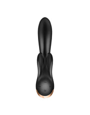 Satisfyer - Double Flex - Rabbit Vibrator - Met App Control - Zwart-Erotiekvoordeel.nl