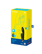 Satisfyer - Double Flex - Rabbit Vibrator - Met App Control - Zwart-Erotiekvoordeel.nl