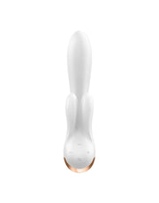 Satisfyer - Double Flex - Wibrator Typu Rabbit - Z Kontrolą Przez Aplikację - Biały-Erotiekvoordeel.nl