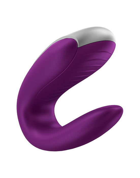 Satisfyer - Double Fun - Luxe Partner Vibrator - Met App Control - Paars-Erotiekvoordeel.nl