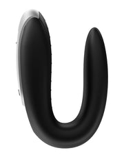 Satisfyer - Double Fun - Luxe Partner Vibrator - Met App Control - Zwart-Erotiekvoordeel.nl