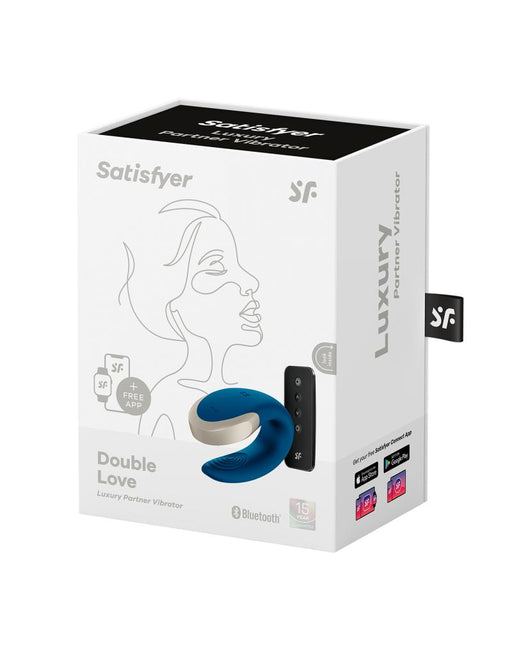Satisfyer - Double Love - Luxe Partner Vibrator - Blauw-Erotiekvoordeel.nl