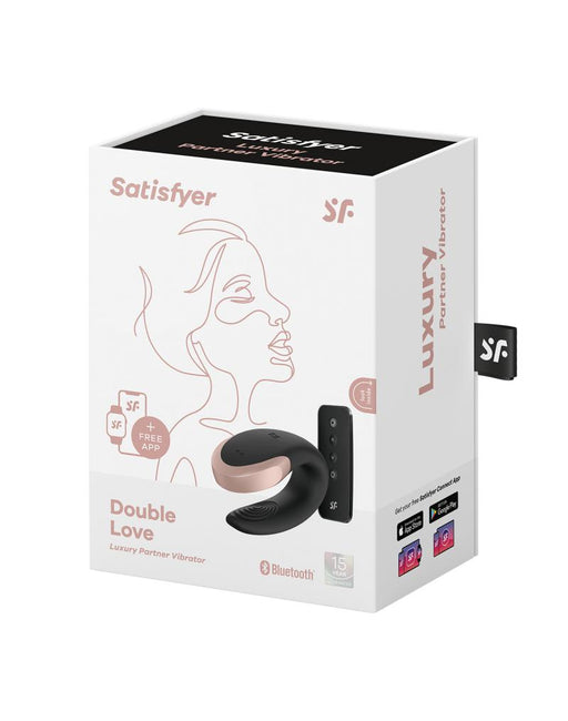 Satisfyer - Double Love - Luxe Partner Vibrator - Zwart-Erotiekvoordeel.nl