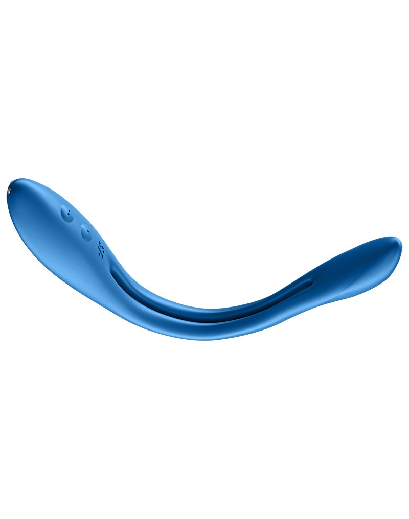 Satisfyer - Elastic Game - Multifunctional Bendable Vibrator - Blue-Erotiekvoordeel.nl