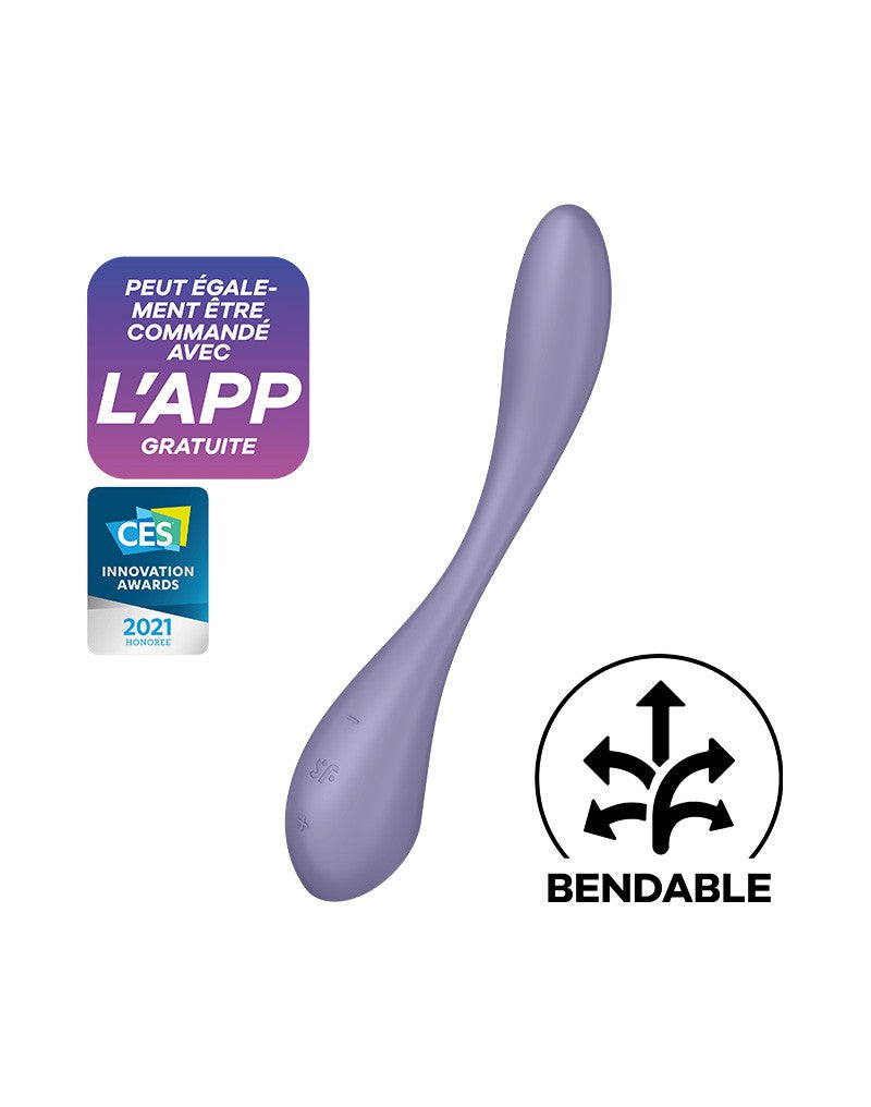 Satisfyer - G-Spot Flex 5+ - Flexibele G-Spot Vibrator - Met App Control - Lila-Erotiekvoordeel.nl