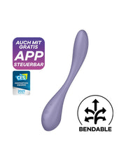 Satisfyer - G-Spot Flex 5+ - Flexibele G-Spot Vibrator - Met App Control - Lila-Erotiekvoordeel.nl