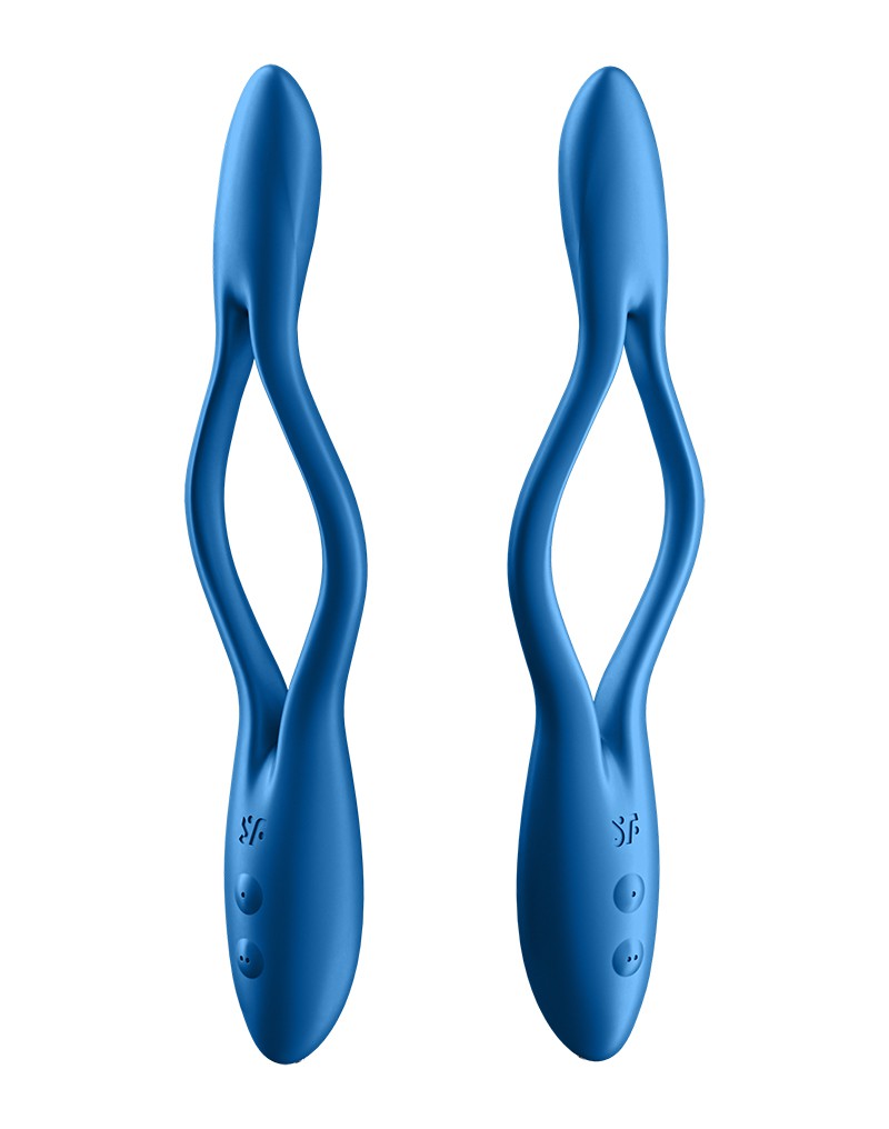 Satisfyer - Elastic Game - Multifunctionele Buigbare Vibrator - Blauw-Erotiekvoordeel.nl
