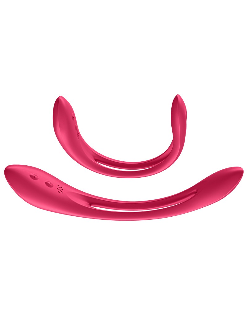 Satisfyer - Elastic Game - Multifunctionele Buigbare Vibrator - Rood-Erotiekvoordeel.nl