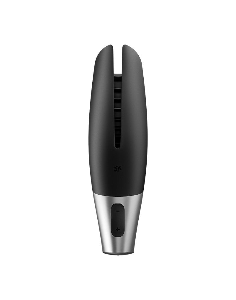 Satisfyer - Power Masturbator - Met App Control - Zwart/Zilver-Erotiekvoordeel.nl