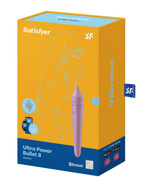 Satisfyer - Ultra Power Bullet 8 Bullet Vibrator Met App Control - Lila-Erotiekvoordeel.nl