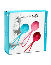 Satisfyer - Palline vaginali - Allenatore per il pavimento pelvico - Set da 3 - Rosso/Rosa/Blu - Principiante-Erotiekvoordeel.nl