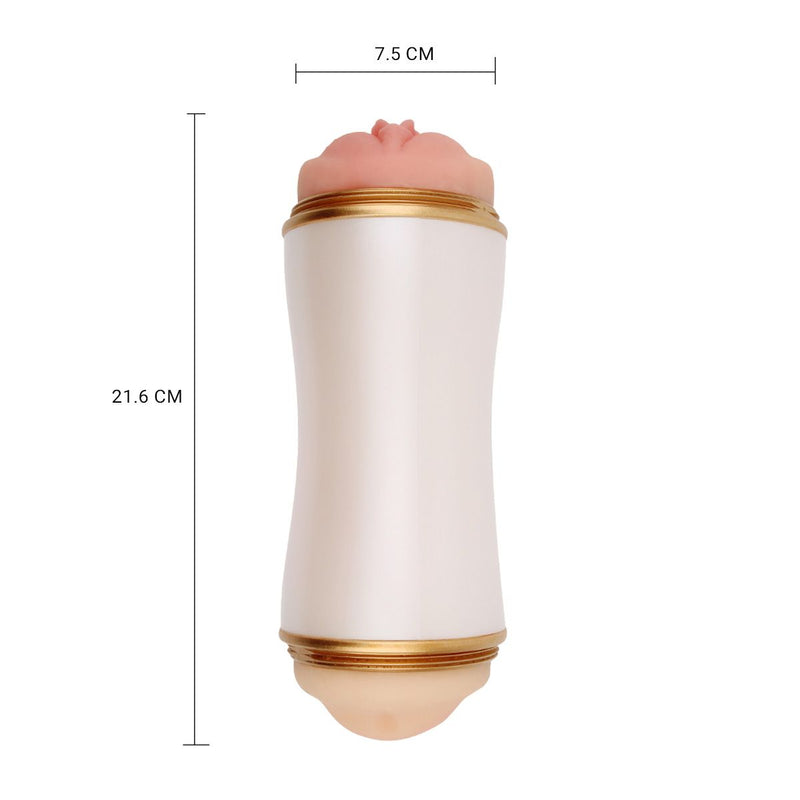 MX - Sexual Stroker Pussy & Mouth Masturbation Cup Masturbator-Erotiekvoordeel.nl