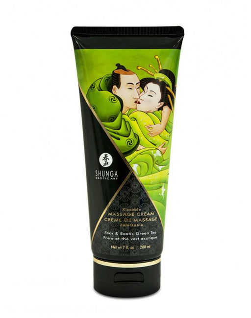 Shunga - Kissable Massage Cream Pear & Exotic Green Tea-Erotiekvoordeel.nl