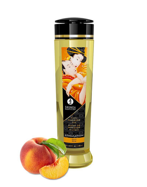Shunga - Massageolie Stimulation Peach - 240 ml-Erotiekvoordeel.nl