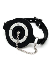 Rimba - Siliconen Mondknevel - Gag Met gootsteen stop - Zwart-Erotiekvoordeel.nl