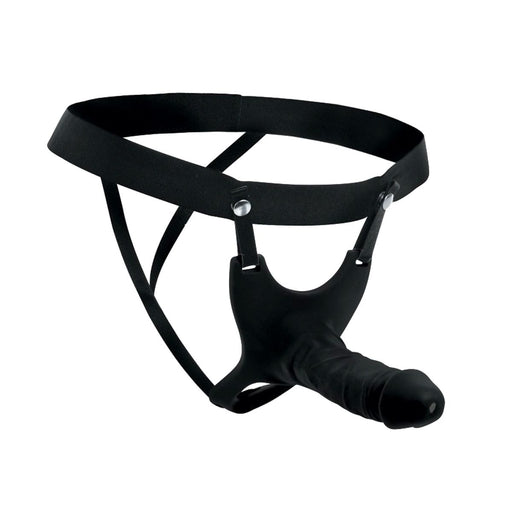 Size Matters - Hohl-Silikon-Strap-on - Schwarz - Erotiekvoordeel.nl