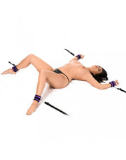 Rimba - Soft Bondage - Bed Bondage Boeienset - Zwart/Paars-Erotiekvoordeel.nl