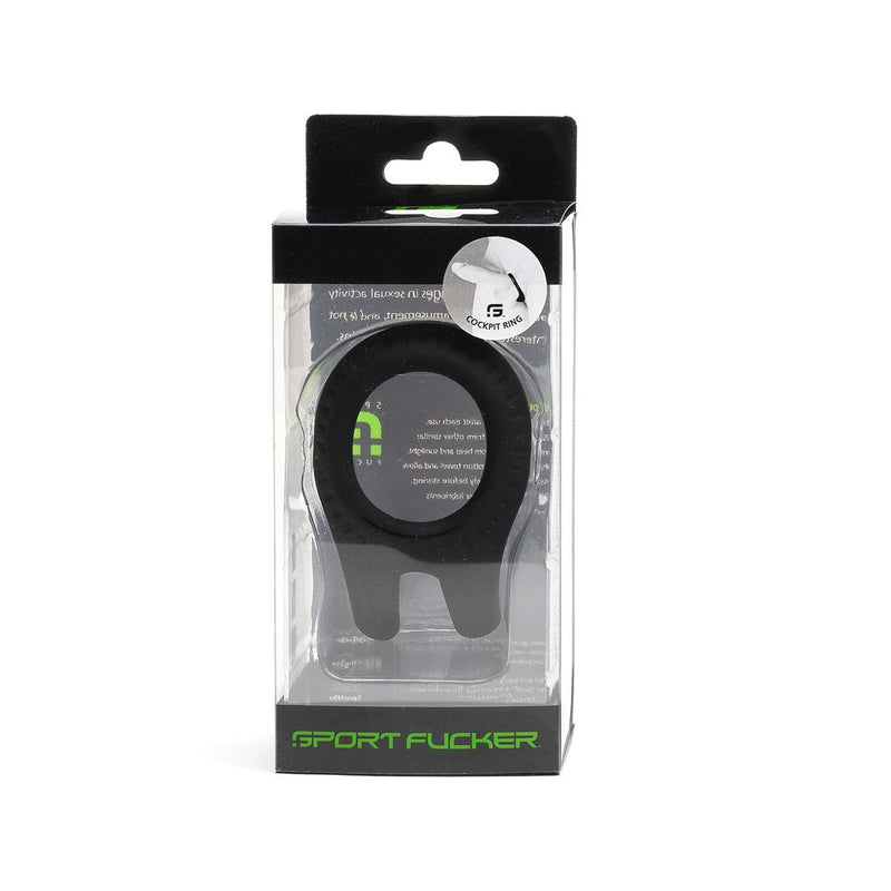 Sport Fucker - Cockpit Ring - Cockring - Zwart-Erotiekvoordeel.nl