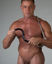 Sport Fucker - wąż do prysznica analnego Locker Room 23 cm - niebieski-Erotiekvoordeel.nl
