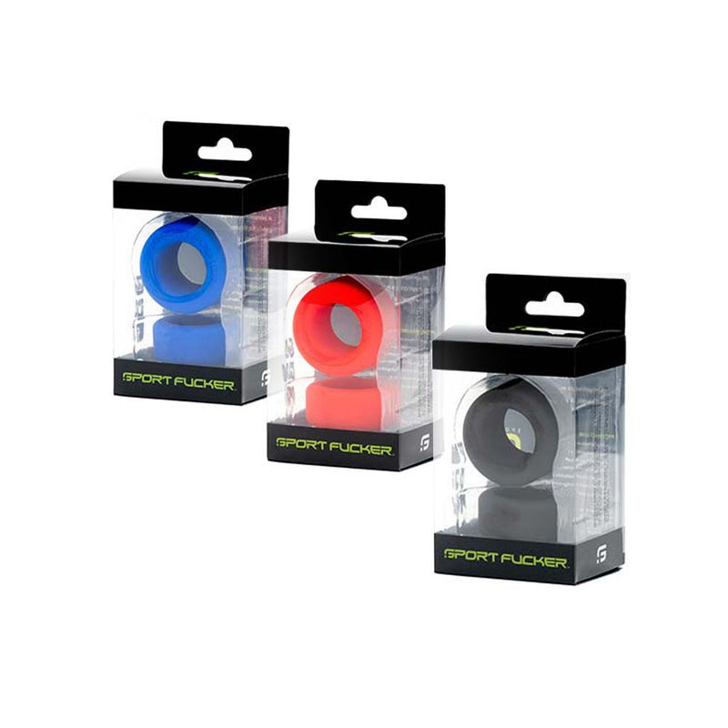 Sport Fucker - Nutt Job - Set Van 2 Rekbare Cockringen of Ball Stretchers - Blauw-Erotiekvoordeel.nl
