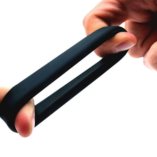 Sport Fucker - Nutt Job - Set de 2 anillos elásticos para el pene o estiradores de testículos - Negro-Erotiekvoordeel.nl