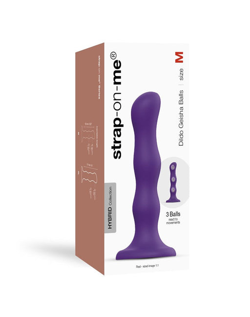 Strap-On-Me - Anal Dildo - Butt Plug Geisha Balls - Loose Rotating Beads - Purple-Erotiekvoordeel.nl