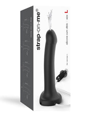Strap-On-Me - Ejaculerende/Spuitende Dildo - Zwart-Erotiekvoordeel.nl