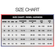 Strap-On-Me - Rebel - Strapon Harnas - Microfiber - Met Jarretels - Rood-Erotiekvoordeel.nl