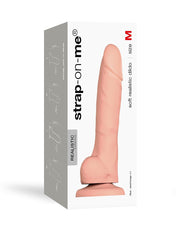 Strap-On-Me - Soft Realistic Dildo Met Zuignap - Lichte Huidskleur-Erotiekvoordeel.nl