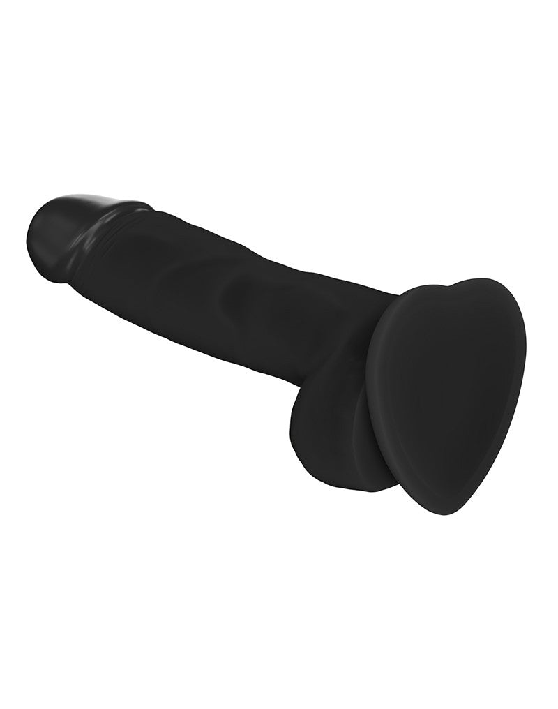 Strap-On-Me - Soft Realistic Dildo Met Zuignap - Zwart-Erotiekvoordeel.nl