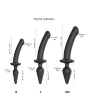 Strap-On-Me - Switch Plug - 2-in-1 Dildo & Butt Plug - Black-Erotiekvoordeel.nl
