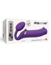 Strap-On-Me - Strap-on vibrador sin correas - 3 motores - Morado-Erotiekvoordeel.nl