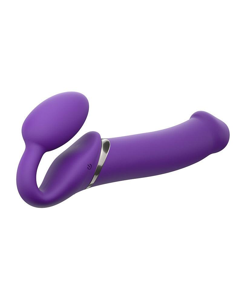 Strap-On-Me - Strap-on vibrador sin correas - 3 motores - Morado-Erotiekvoordeel.nl